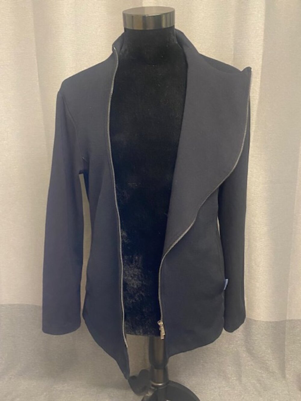 Emporio Armani Mens Cardigan Jacket Curved Zipper Med Knit Structured - Picture 12 of 16